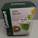 Cuisinart Large Spin Stop Salad Spinner- Wash, Spin & Dry Salad Greens, Fruits & Vegetables, 5qt, CTG-00-SAS1