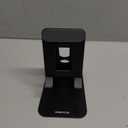 OMOTON Adjustable Tablet Stand for Desk, Upgraded Longer Arms for Greater Stability, T2 Tablet Holder with Hollow Design for Bigger Sized Phones and Tablets Such as iPad Pro/Air/Mini, Black