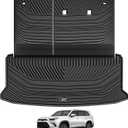 3W Cargo Liner Fit 2024 2025 2026 Toyota Grand Highlander 7 Seat with Subwoofer(Include Hybrid), Trunk Mat and Seat Back Covers TPE All Weather(Not for Hybrid MAX Model)
