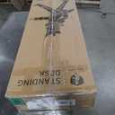 48x24 Inches Electric Standing Desk with 2 Drawers, Height Adjustable Stand up Desk for Home Office, Ergonomic Sit to Stand Table with Storage Shelf, DIY Board, Hooks, Rustic Brown