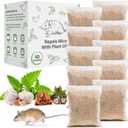 Pest Rodent Repellent Pouches, Peppermint Oil for Mouse, Roach, Ant, Spider, Squirrel, Mice, Rats, Pest Control Indoor Outdoor, Natural Mouse Deterrent Replace Traps Poison Family Pet Safe,20 Pack