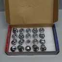 12x1.5 Lug Nuts 20 Pcs Chrome Closed End Mag Style Lug Nuts with Washer 13/16" (21mm) Hex Compatible with Toyota Camry/Corolla/Tacoma Lexus