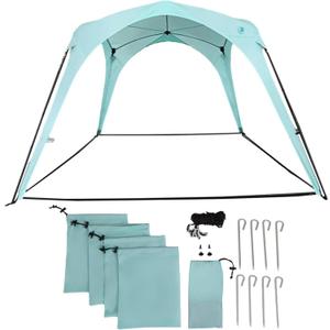 Pop N Go Beach Canopy  Windproof, Beach Tent with Quick Setup, UV Shade, Lightweight & Portable Design  Perfect for Beach Days, Outdoor Play, Camping & Family Adventures (Sweet Mint)