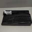 Wireless Keyboard and Mouse Combo, 2.4G Full Size Wave Keys Ergonomic Keyboard with Wrist Rest and 3-Level DPI Adjustable Wireless Ergonomic Mouse for Windows, Mac OS Desktop/Laptop/PC(Black)