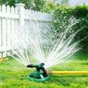 Sprinklers for Yard, Rotating Lawn and Garden Sprinkler for Large Area Coverage, Yard Sprinklers for Kids and Pets Playing (Green)