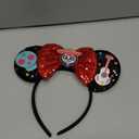 Mouse Ears Headband for Women Princess Mouse Ears Bows Mouse Ear Princess Party Decorations Coco