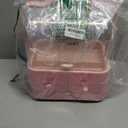 Honeydak Bling Makeup Organizer for Teen Girl Christmas Gifts Rhinestone Cosmetic Display Cases with Transparent Cover, Skincare Organizers Perfume Organizer for Countertop, Desk(Pink,Rhinestone)