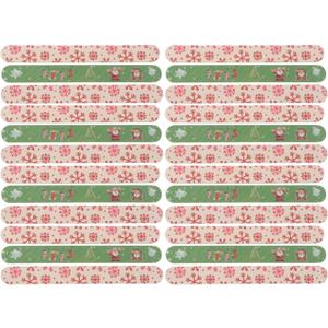 12PCS Christmas Nail Files Christmas Double Sided Nail Files Emery Boards Buffers Polisher Grit Manicure Pedicure Tools Assorted Color 7.08 Inch (18x2cmx2pcs)
