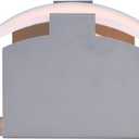 Canarm 1-Light Wall Sconce, Frosted Glass Shade with Gray Accents, Low-Profile Transitional Wall Lighting for Bedroom, Hallway or Living Room