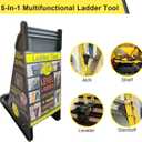 Ladder Leveler,Ladder Jacks,Ladder Stabilizer Tool with Storage Easy to Use for All Surfaces and Uneven Ground