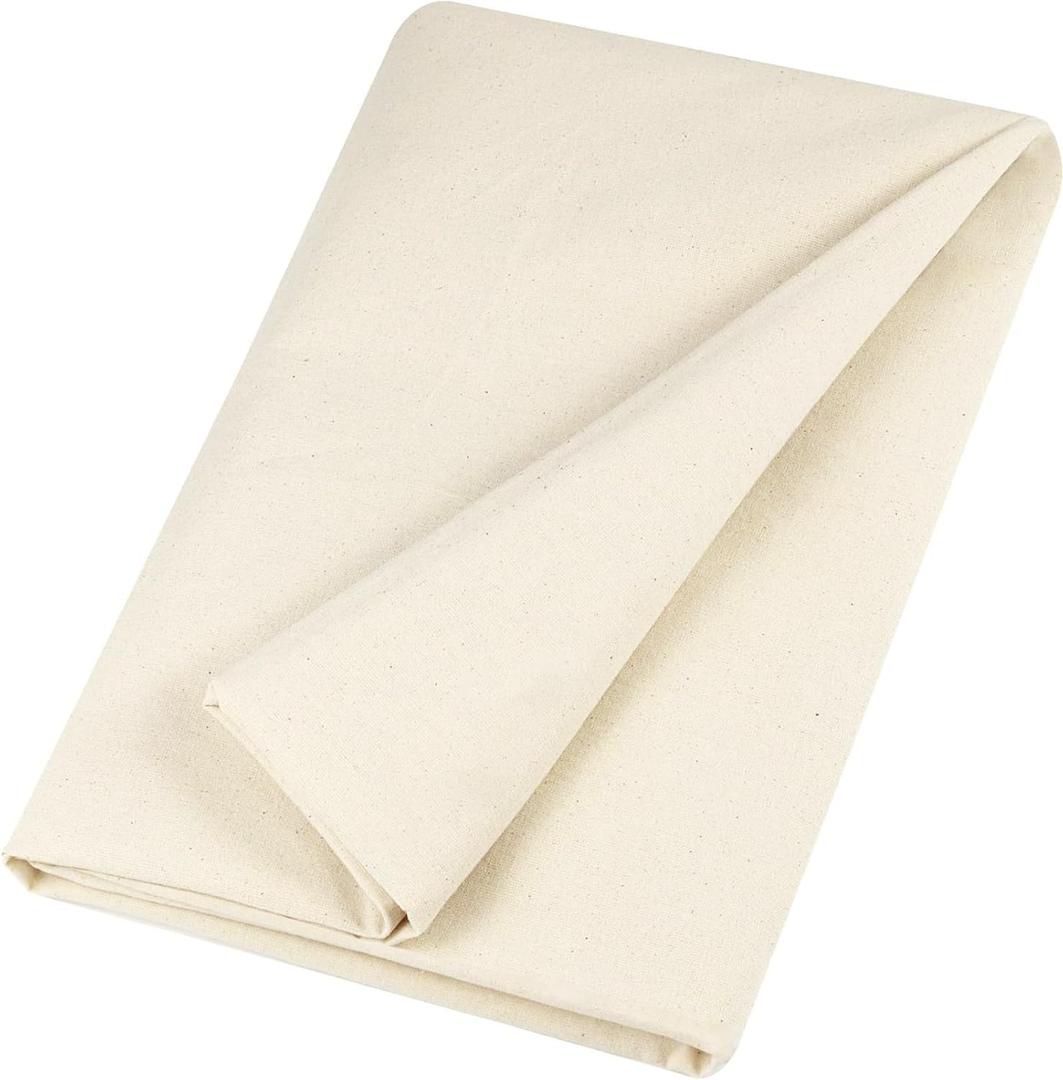 Canvas Fabric, Premium 10oz Natural Cotton Duck Canvas Fabric 62'' Wide for Arts & Crafts, Backings, Covers,1Yd (60 x 36 inchs)