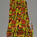 Newwiee 24 Pcs African Kente Chair Sashes Spandex African Kente Chair Covers Animal Print Elastic Chairs Sashes Bow Polyester Bands Ties Without Buckle for Animal Safari Theme Party Birthday Decor