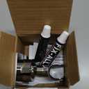 YDmeet Shower Head Holder, Adjustable Handheld Brass Shower Head Bracket, Wall Mount Holder, Drill Free Glue Installation (Polished Chrome)