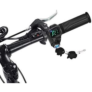 Alomejor Electric Throttle Grip,Real-time Battery Monitoring,Battery Voltage Indicator LED Display for commuters,Riders,Urban Travel,delivery Services, 15 x 9cm / 5.9 x 3.5"
