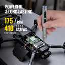 WORKPRO Mini Electric Screwdriver with Magnetizer, 36 S2 Steel Bits & 2 Pry Bars, 3.7V Rechargeable Precision Screwdriver Set for Phone Camera Laptop