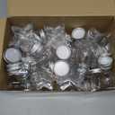 Yinkin 30 Pcs 5.5 oz Star Sand Art Bottles Plastic Clear Sand Bottles with Lids Candy Jars for DIY Craft Decoration Party(Aluminum Lid)