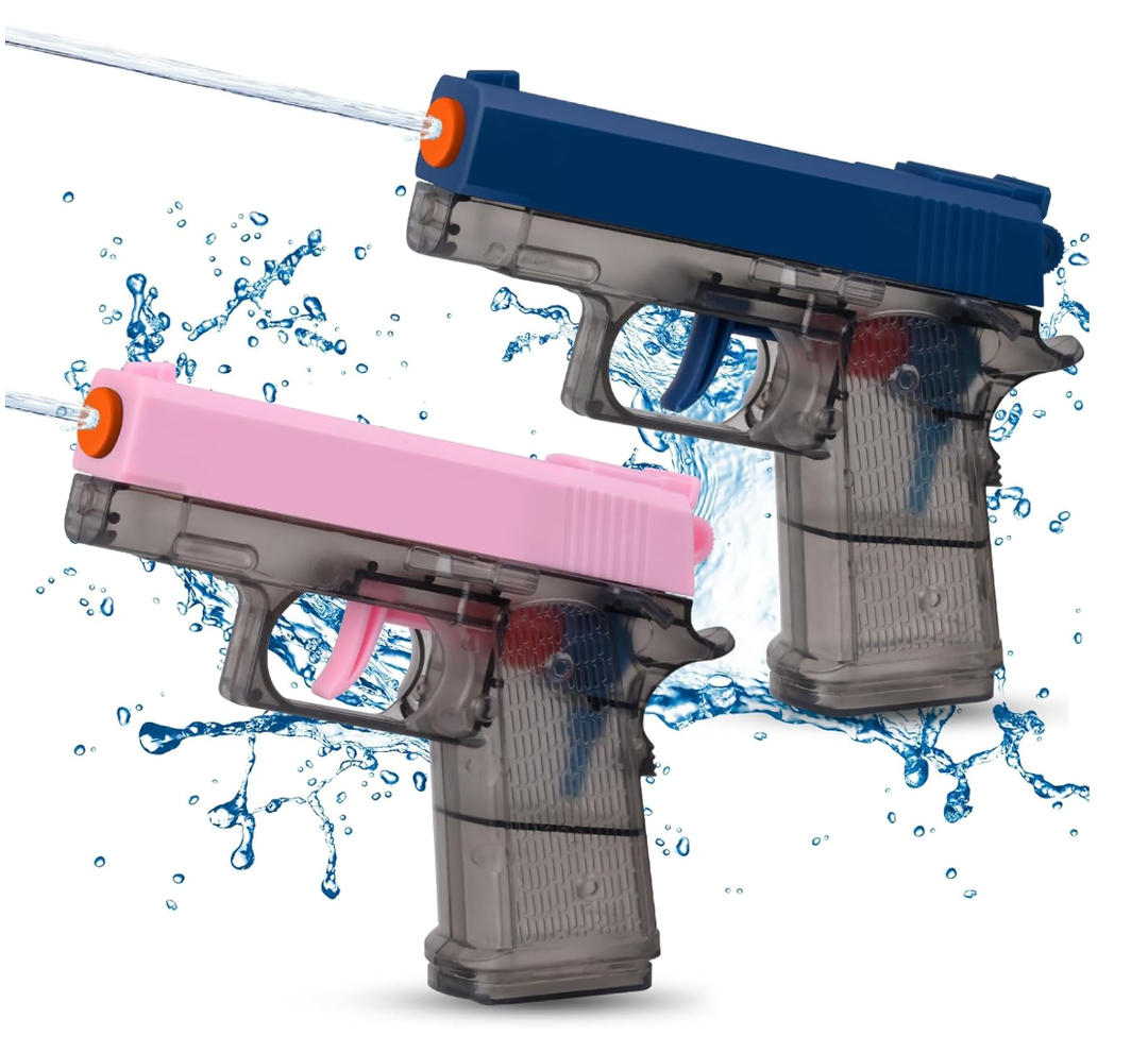 2 Pack Water Guns for Kids  Squirt Gun Water Blaster Soaker Water Pistol Toys for Toddlers Child Boys Girls, Ideal Summer Gifts for Swimming Pool Beach Party Outdoor Shooting Game Water Fighting Toy