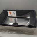 AIPERRO Stainless Steel Litter Box Extra Large for Big Cats and Multi-Cats | Jumbo Extra Large Metal Cat Box with High Sided Lid, Anti-Urine Leakage, Non-Stick,Include Litter Scoop (Dark Gray)