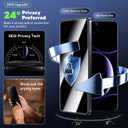 WSKEN for Samsung Galaxy S25 edge Privacy Screen Protector - [24 Anti-Spy] [0.02s Fingerprint Unlock] [Auto Dust Remove] [Zero Bubble] Top Durable 9H+ Tempered Glass Case Friendly, 2 Pack