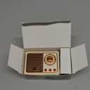 Retro Bluetooth Speaker, Wireless Mini Portable Speakers Support USB/TF Card/AUX, Vintage Decor, Retro Radio Bluetooth Speaker for Kitchen Desk Bedroom Office Outdoor, Gifts for Teens, Cream