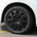 WOLFSTORM 4-Pack 15 Inches Wheel Rim Cover Hubcaps,Redesign Fashion Style Replacement Hubcaps,Car Truck SUV Hub Accessories, Matte Black