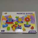 Assorted Shapes Magnetic Building Blocks, 1.65-Inch Large Magnetic Block Set for Toddlers Ages 4+, 24PCS Educational Construction Kit for Boys and Girls