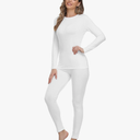 WEERTI Thermal Underwear for Women Long Johns with Fleece Lined, Base Layer Women Cold Weather Top Bottom S