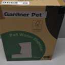 Gardner Pet Automatic Gravity Water Dispenser for Dogs, 1.6Gallon Large Dog Water Bowl Dispenser with Stainless Steel, 100% BPA-Free Pet Water Fountain with Filter for Dogs, Cats, Puppies(Black)