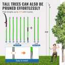 30 Ft Manual Pole Saw, Extendable Tree Pruner Blade and Scissors Set
