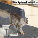 FURTIME Stainless Steel Cat Litter Box, Extra Large Cats Metal Litter Box | High-Sided Open-Top Easy-Clean Litter Pan for Multi-Cat Home, Non-Stick, Anti-Leakage, Comes with Scoop & Mat, 28"20"12.2"