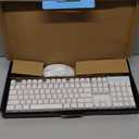 Gaming Keyboard and Mouse Combo, K1 RGB LED Backlit Keyboard with 104 Key for PC/Laptop(White)