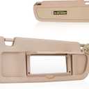 Right Passenger Side Sun Visor Without Light Fit for Honda Civic 2006 2007 2008 2009 2010 2011, Replace for 83230-SNA-A01ZA (Beige)