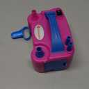 IDAODAN Electric Balloon Pump, Portable Electric Balloon Blower Machine Balloon Air Pump Dual Nozzle Rose Red 110V 600W Balloon Inflator for Party Decorations