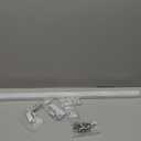 Ceiling Curtain Track, Heavy Duty Curtain Tracks System for Room Divider, Wall Mount Sliding Curtain Rail with Clip and Hooks Set for Living Room, Bedroom, Shower, Outdoor, White, 3ft-6ft