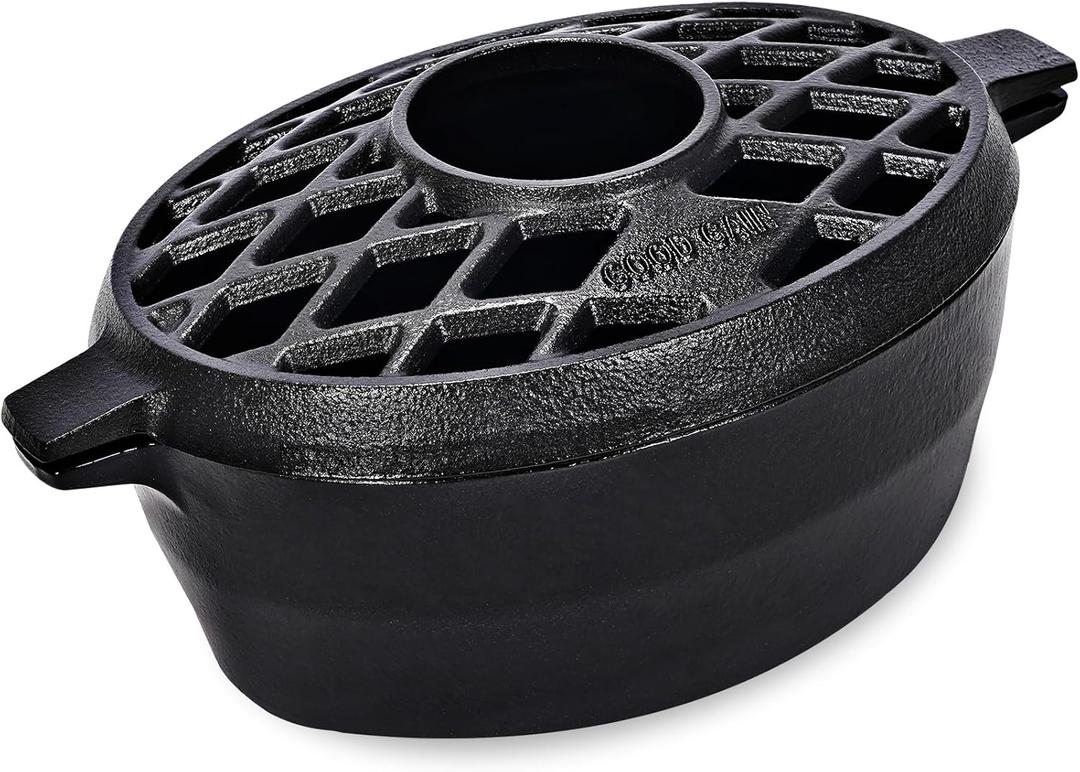 G Good Gain Wood Stove Steamer,Fireplace Humidifier,Cast Iron Humidifier for Stove, Matte Black Finish, Rust Resistant, Lattice Top, 2.5 Quart Capacity,Wood Burning Stove Indoor Decorative