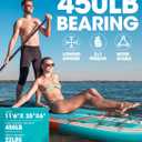 CETANA 11'635" Extra Wide Stand Up Paddle Board for Adults & Youth, 400lb Capacity Inflatable Paddle Board, Sup for 2+1 Person with Removable US Fin, 100L Backpack, Floating Paddle, Safety Leash