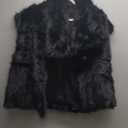 Flygo Womens Faux Fur Vest Fuzzy Lapel Collar Sleeveless Jackets Winter Warm Fluffy Open Front Shaggy Outerwear Vests (Medium, Black)