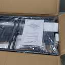 Metal Platform King Bed Frame with Headboard Sturdy Steel Slats Support No Box Spring Needed Easy Assembly Black