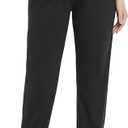 V VOCNI Maternity Fleece Lined Joggers Pants Thermal Sweatpants Pockets Running Lounge Workout Pregnancy Pants Black X-Large (Black, XL)