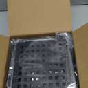 WEBANG 6 Inch Square Shower Floor Drain with Flange,Quadrato Pattern Grate Removable,Food-Grade SUS 304 Stainless Steel,Watermark&CUPC Certified,Matte Black