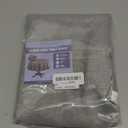 Qidordour Round Tablecloth, 48 inch Diameter, Faux Linen Table Cloth, Water Resistant Spill-Proof Wipeable Polyester Dining Table Cover for Kitchen Cafe Restaurant Buffet Tabletop Decoration, Grey