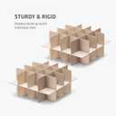 ZOBER Underbed Christmas Ornament Storage Box - Stores 64 3" Ornaments, With Dividers - Tear Proof 600D Oxford Fabric, Ornament Organizer Storage Box, Durable Christmas Containers Holder - Green