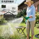 100ft Flexible Garden Hose, Lightweight Water Hose, NON-EXPANDABLE Garden Hose with 10 Function Sprayer Nozzle, Kink-Free Triple-Layer Composite Watering Hose for Yard, Lawn, Outdoor and Car Washing