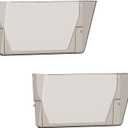 Gawerk Clear Acrylic Single Pocket, Plastic Hanging Wall Mount File Holder for Office Home (Gray, 2 Pack)