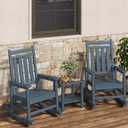 1 Chair
GarveeLife Poly Lumber Rocking Chair Outdoor - HDPE High Back Porch Rocker Chairs for Adults - All Weather Resistant Furniture for Patio - Navy Blue