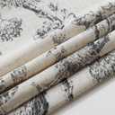 Everyday Celebration Peacock 100% Blackout Dual Layered Pull-Down Roman Shade for Windows, Peacock Pattern Printed on Natural Fabric Roman Shades for Home 27" W x 64" H Black