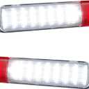 NDRUSH LED Interior Door Light Door Panel Courtesy Warning Light Lamp Assembly Compatible with 1999-2006 Silverado/Sierra 1500 2001-2006 3500 2500 HD 1999-2006 Yukon 1995-1999 C1500 C2500 C3500 (red and white)