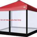 SCOCANOPY Replacement Mesh sidewall for Most 10x10 Canopy Or Gazebo,(Black)