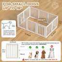Dog Playpen Indoor,Puppy Playpen,White 30.3" H, 10 Panels