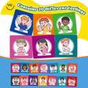 Torlam Feelings Wheel Emotions Book,Calming Down Corner Items Feelings Chart for Kids,Social Emotional Regulation Tools,Emotion Wheel Flip Book,Autism Must-Have ADHD Tools for Kids Classroom Preschool